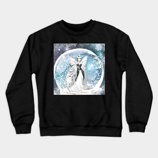 Fairy Cat Snowglobe Crewneck Sweatshirt by Share_1